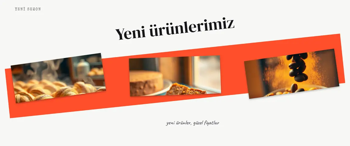 Yeni ürünler carousel’i: kapak karesinden çapraz şeritle ürün fotoğraflarına akış